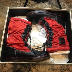 Coach Weatherproof Lace-Up Boots